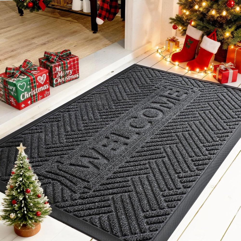 Absorbent Welcome Mat Indoor Dirt Catching Rug