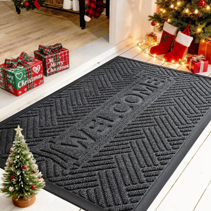 Absorbent Welcome Mat Indoor Dirt Catching Rug