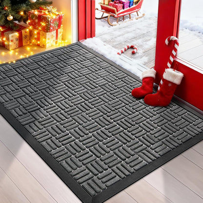Absorbent Welcome Mat Indoor Dirt Catching Rug