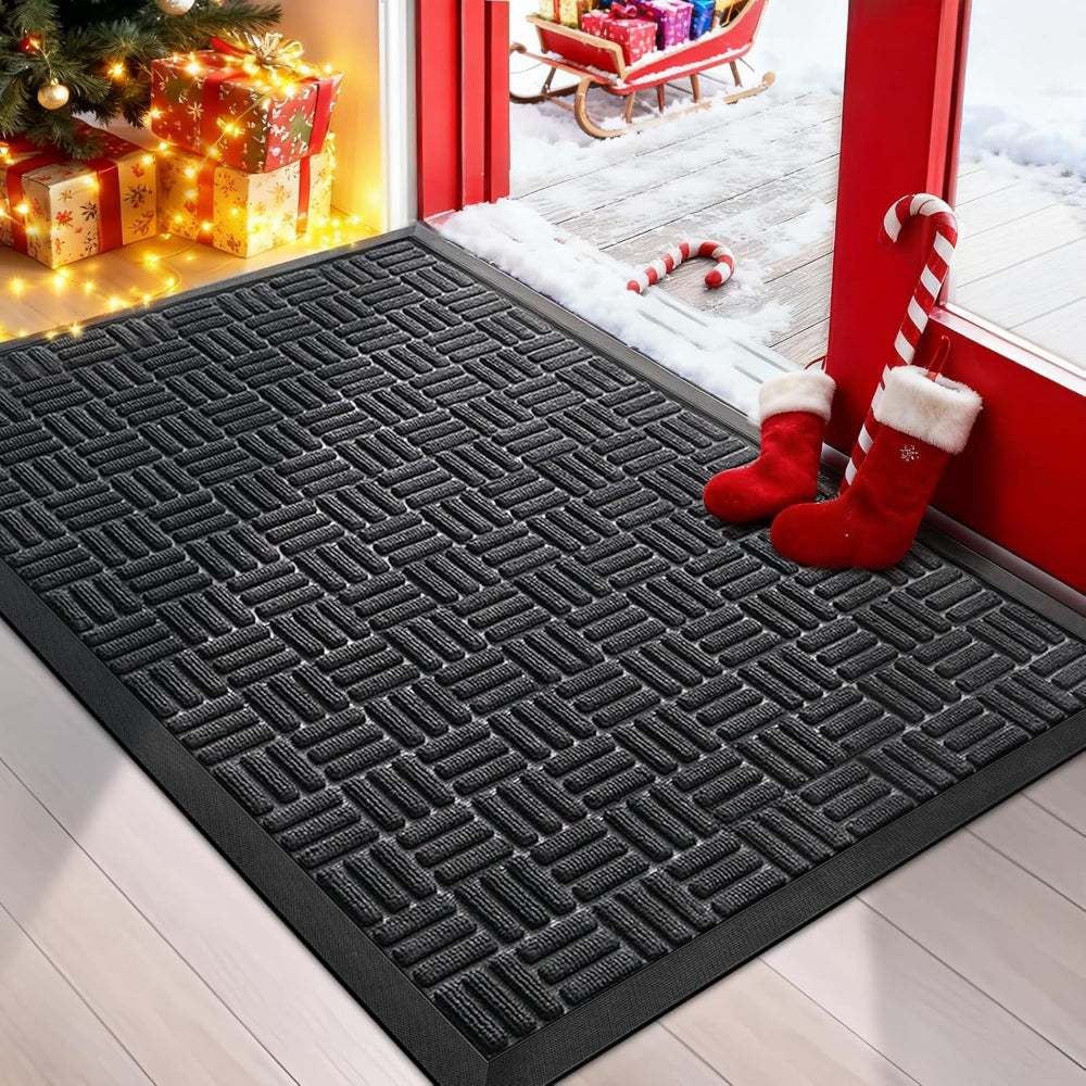 Absorbent Welcome Mat Indoor Dirt Catching Rug