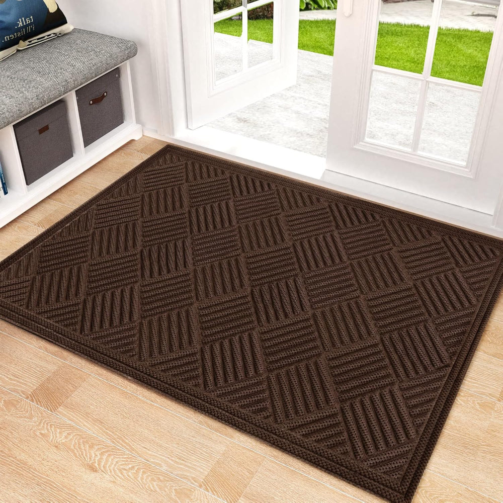Absorbent Welcome Mat Indoor Dirt Catching Rug