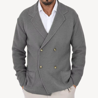 VogeLuxe | Men’s Elegant Knit Blazer Cardigan