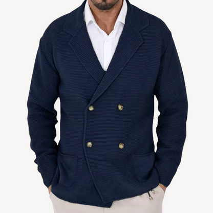 VogeLuxe | Men’s Elegant Knit Blazer Cardigan