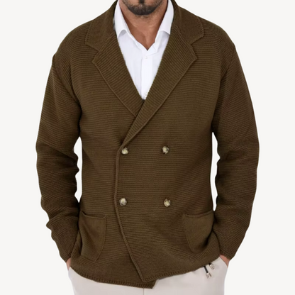 VogeLuxe | Men’s Elegant Knit Blazer Cardigan