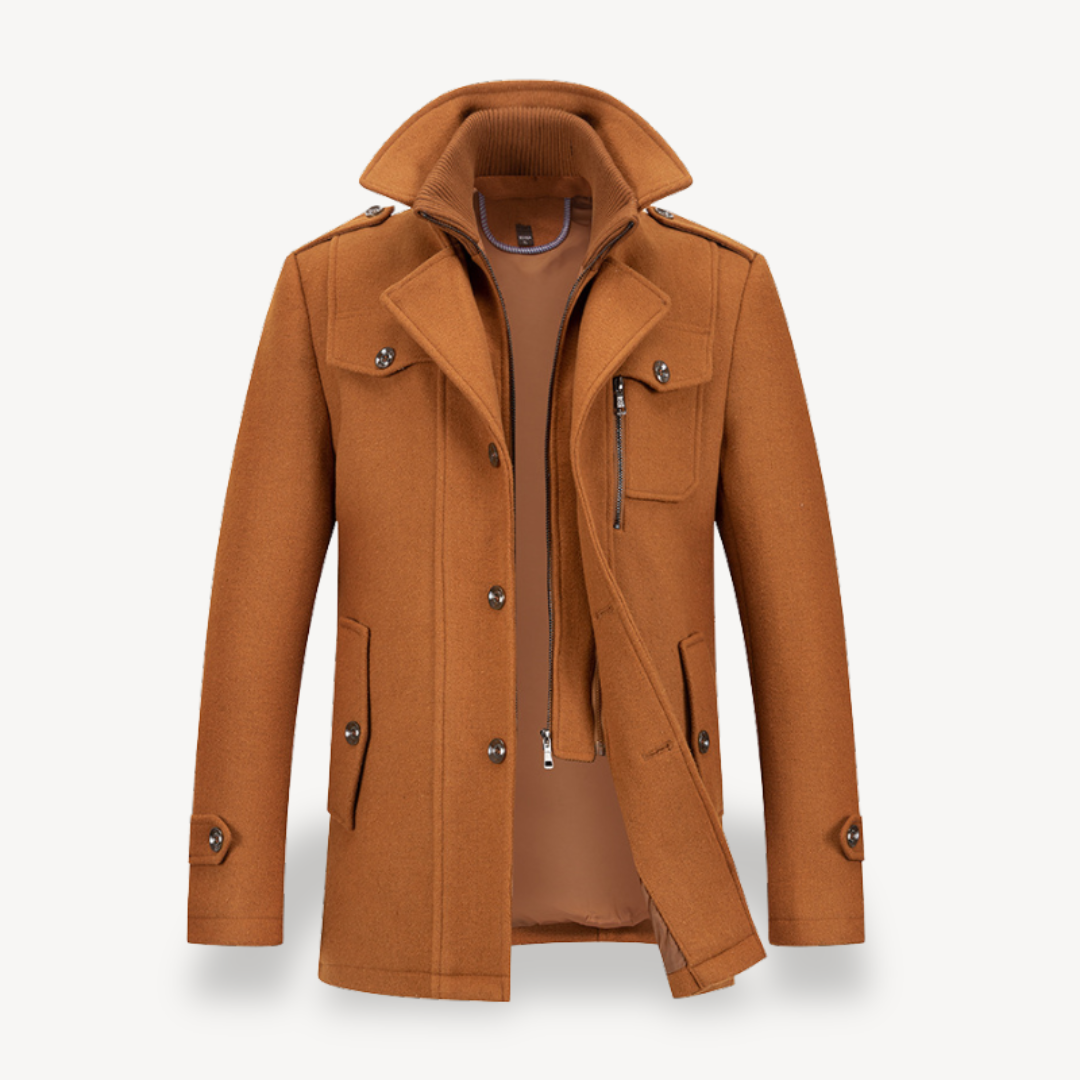 VogeLuxe | Men’s Mid-Length Wool Coat