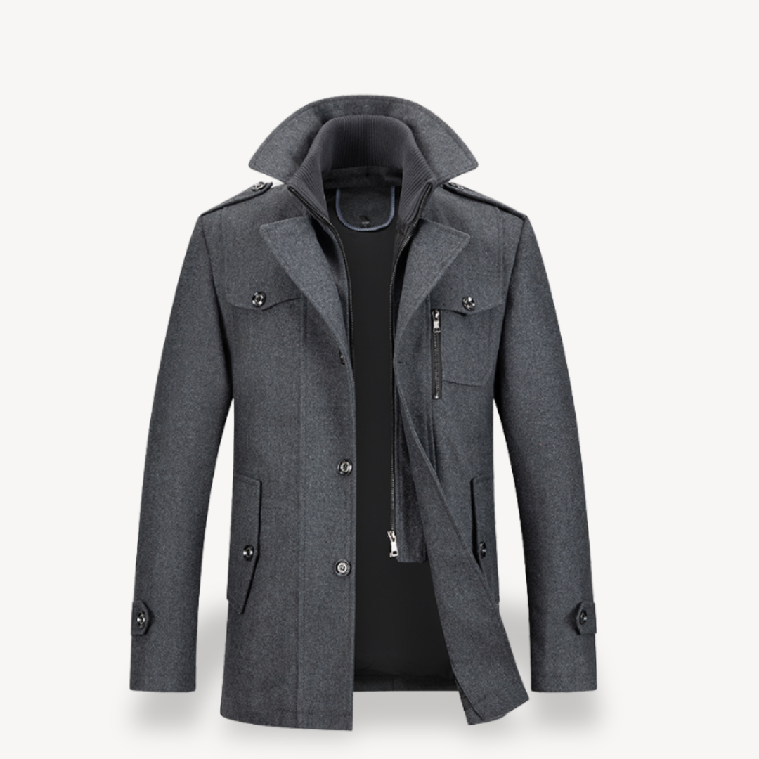 VogeLuxe | Men’s Mid-Length Wool Coat