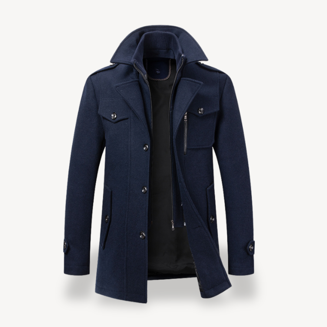 VogeLuxe | Men’s Mid-Length Wool Coat