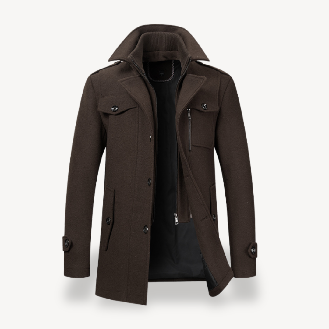 VogeLuxe | Men’s Mid-Length Wool Coat