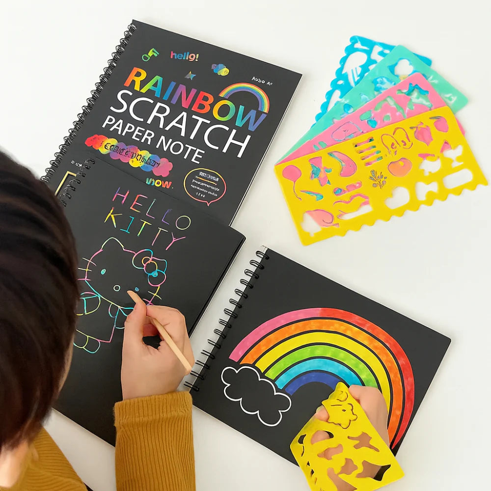 Colorful Kids Art Paper Scratch Kit Set