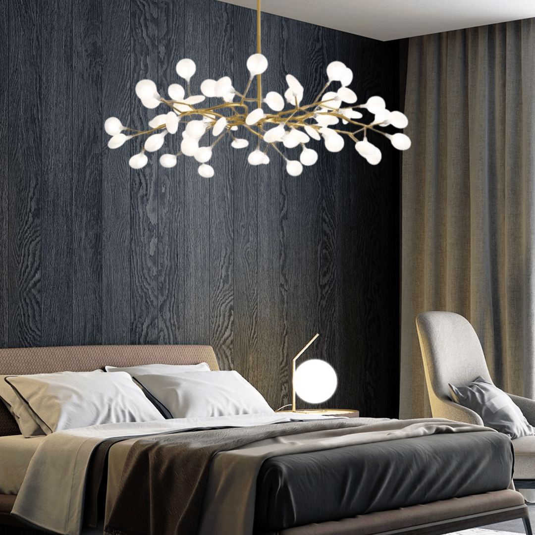 Luxury Gold Leaf Chandelier - VogeLuxe