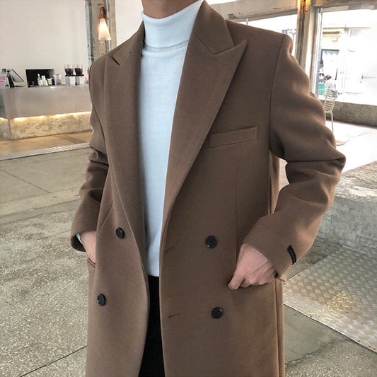 Classic Double Breasted Wool Coat - VogeLuxe