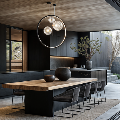 Clear Glass Ball Pendant Lighting - VogeLuxe