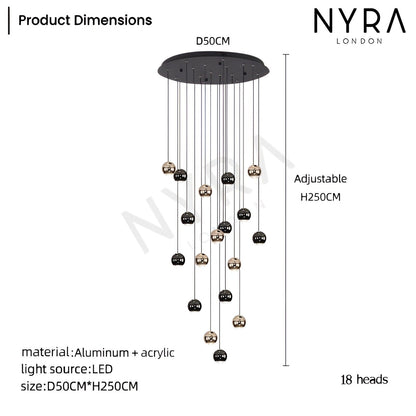 Elegant Drop Crystal Ceiling Light