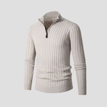 Edgar | Ribbed Half Zip Jumper 1