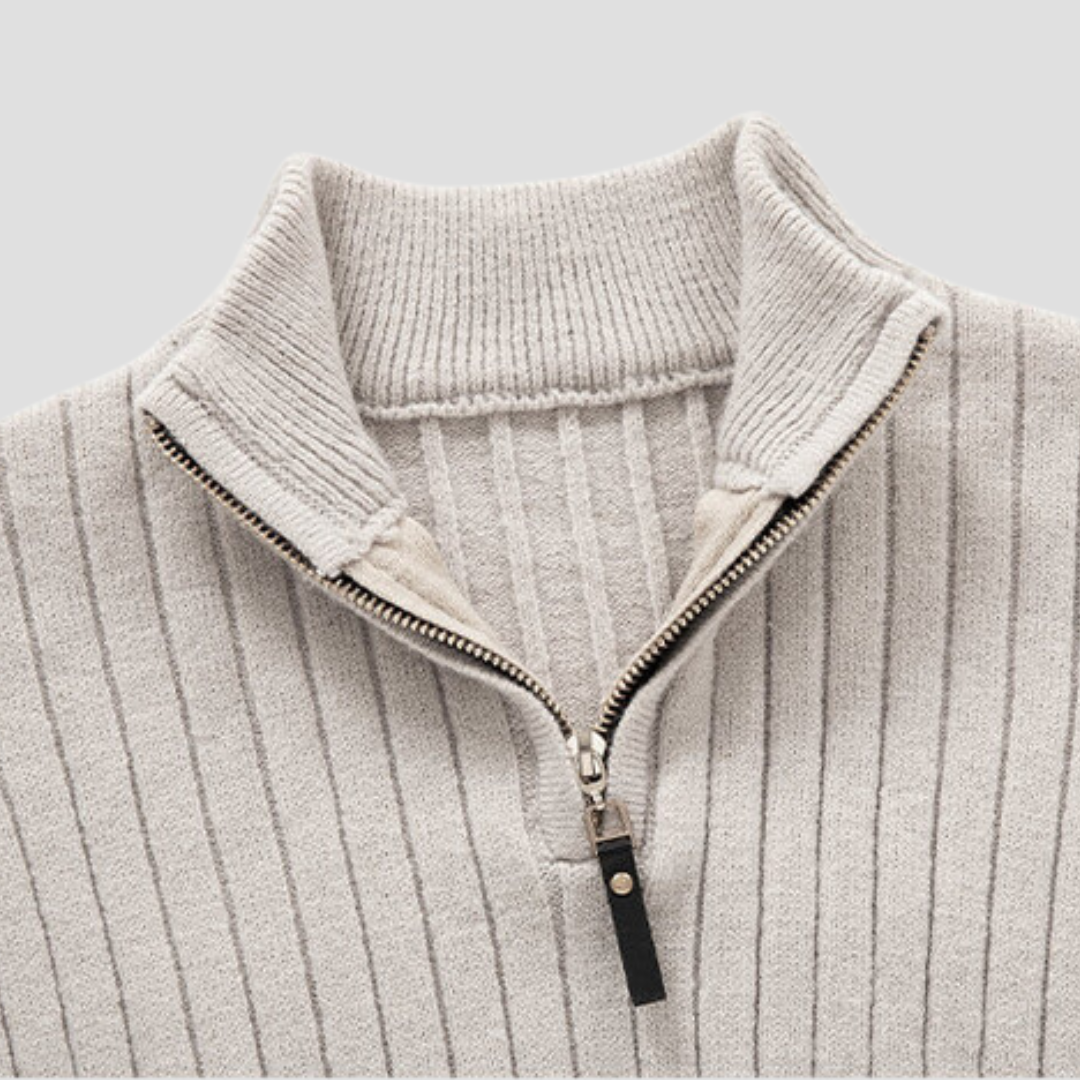Edgar | Ribbed Half Zip Jumper 2