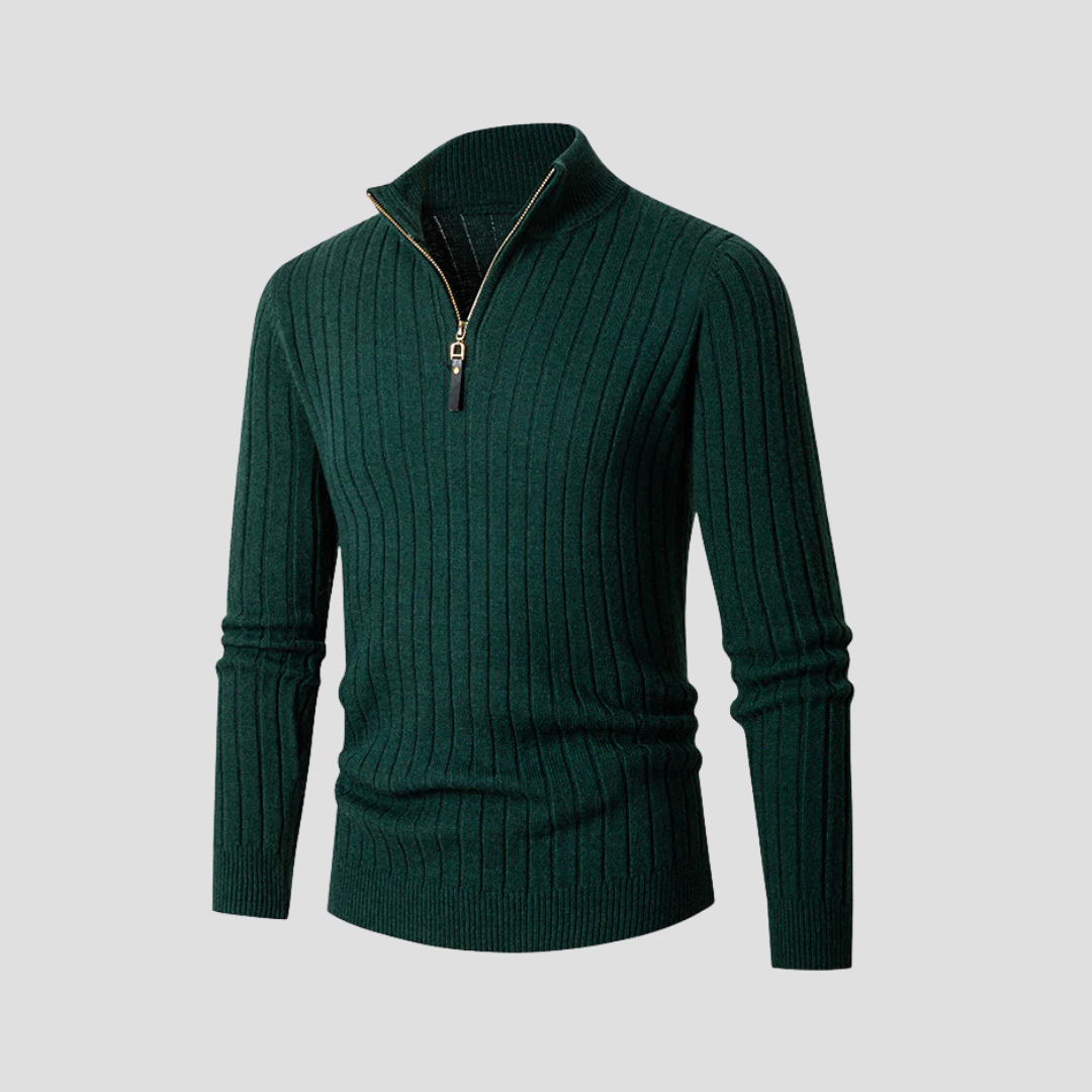 Edgar | Ribbed Half Zip Jumper 4