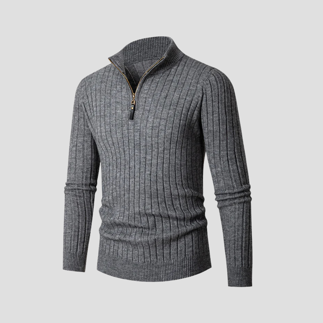 Edgar | Ribbed Half Zip Jumper 6