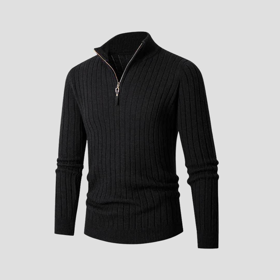 Edgar | Ribbed Half Zip Jumper 7