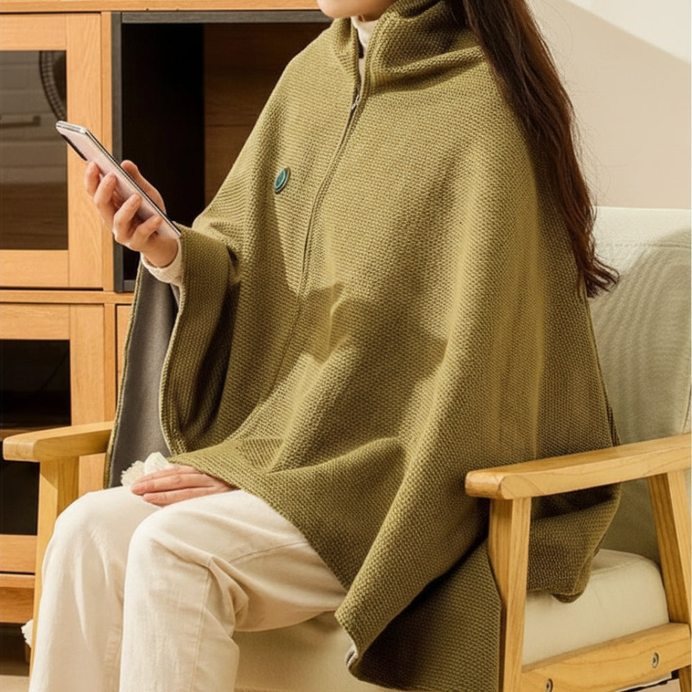 Cozy USB Heated Shawl Wrap Blanket
