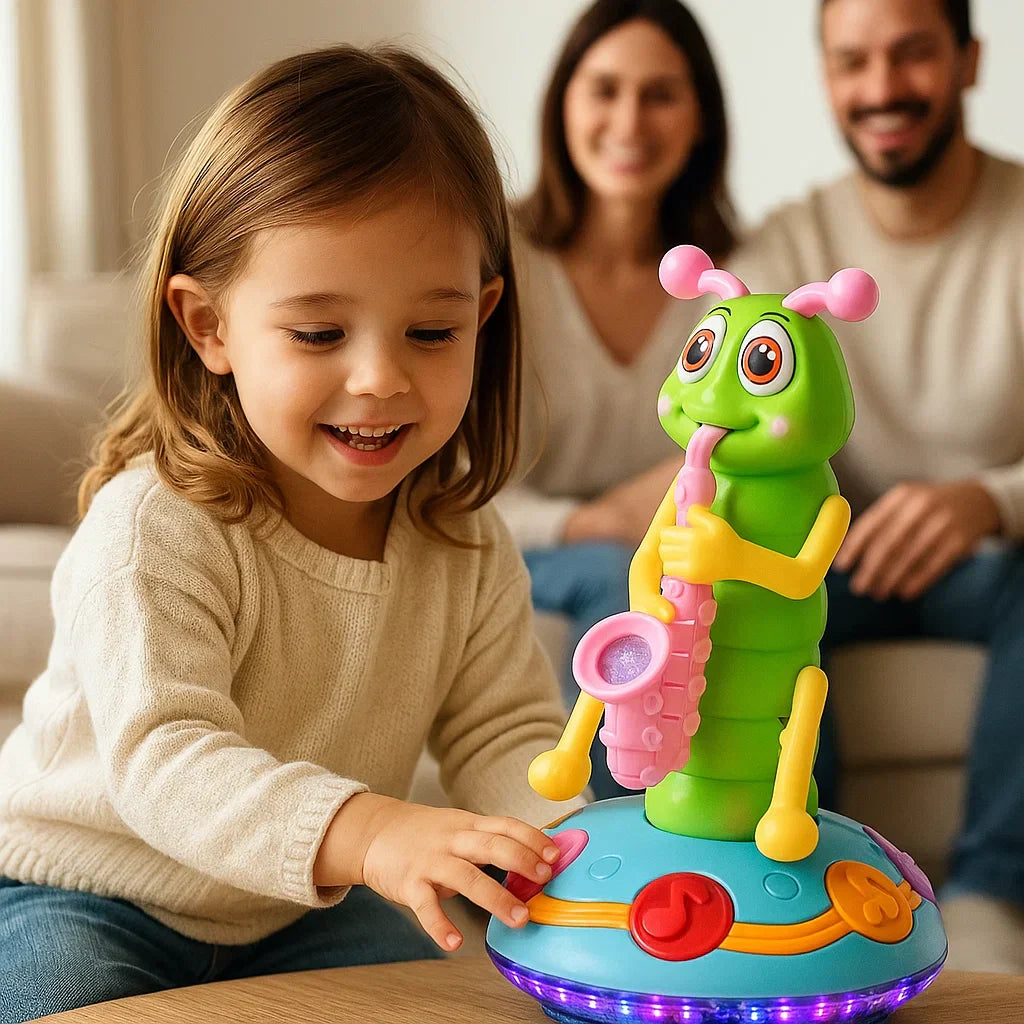 Colorful Baby Music Toy with Spinning Lights - VogeLuxe