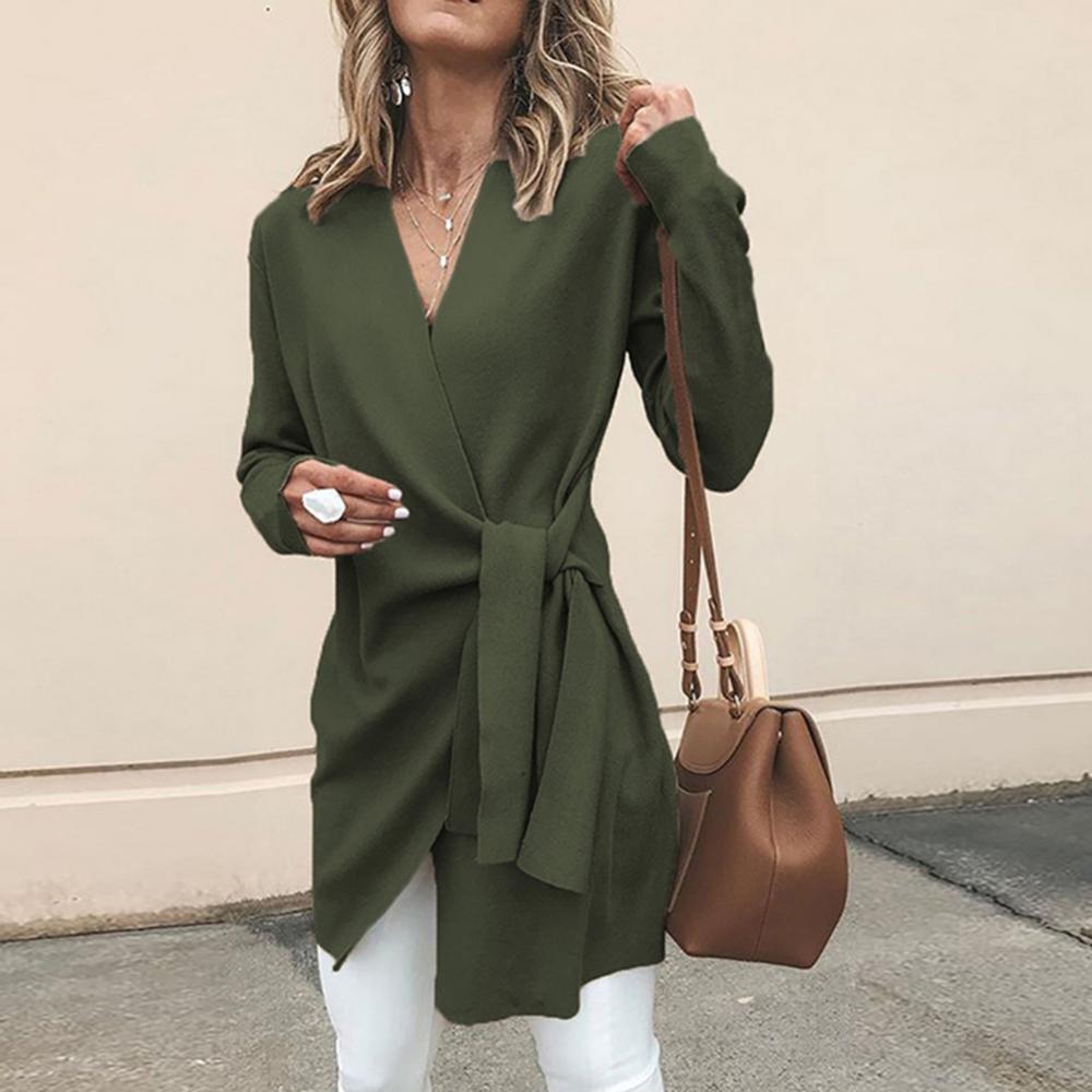 Classic Ladies Knit Waist Sweater