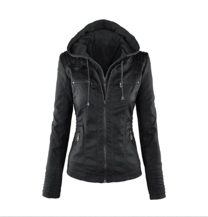 Trendy Soft Faux Leather Coat - VogeLuxe