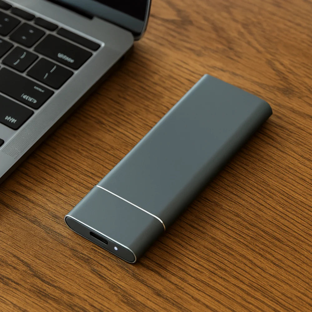 Compact Metal Portable Hard Drive Storage - VogeLuxe