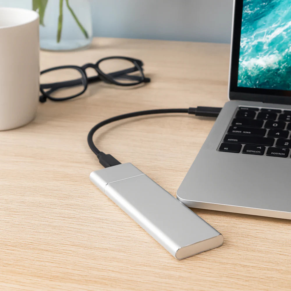 Compact Metal Portable Hard Drive Storage