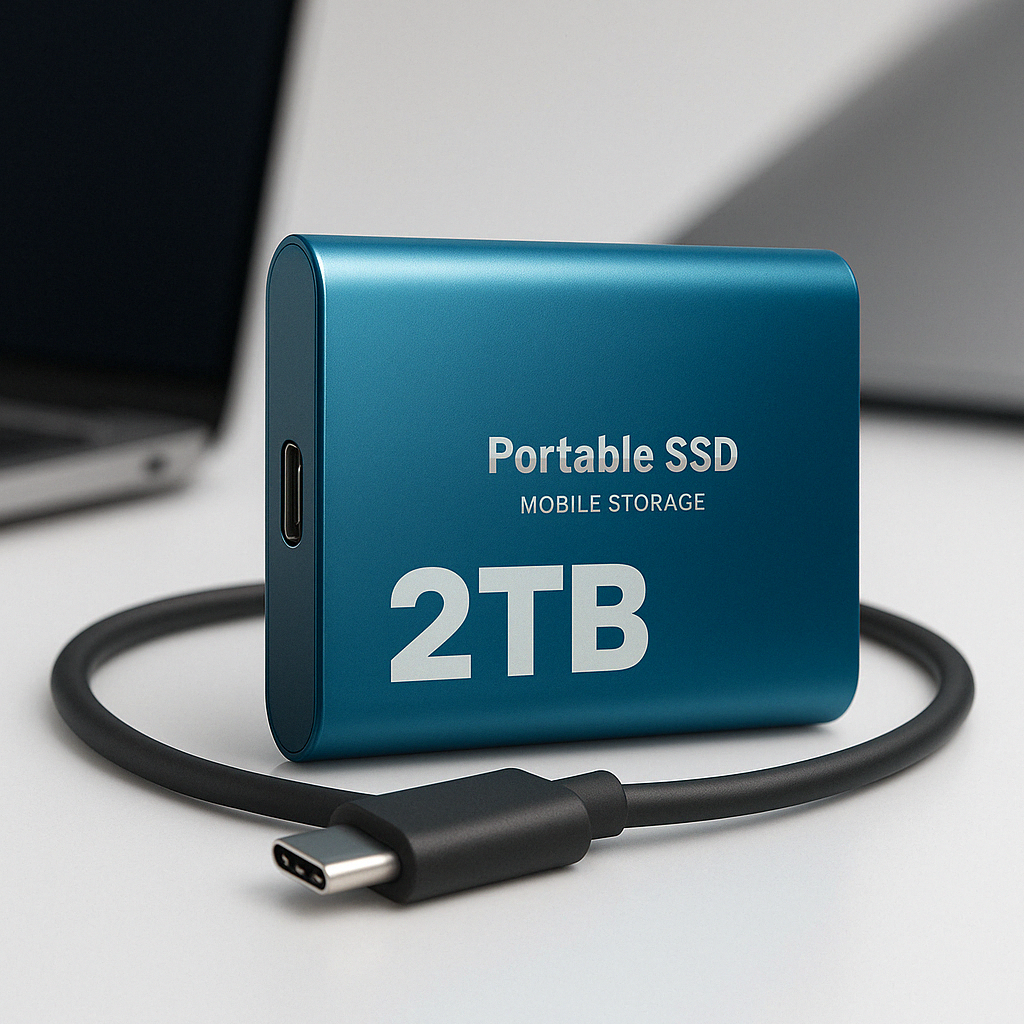 Compact USB SSD - Fast Portable Data Storage Drive