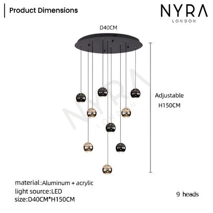 Elegant Drop Glass Pendant Light