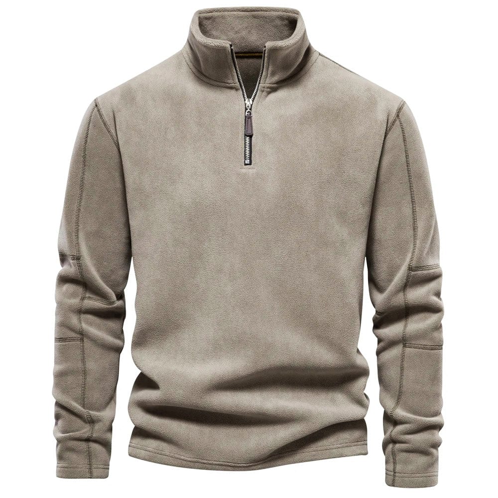 Warm Men's Fleece High Neck Winter Sweater