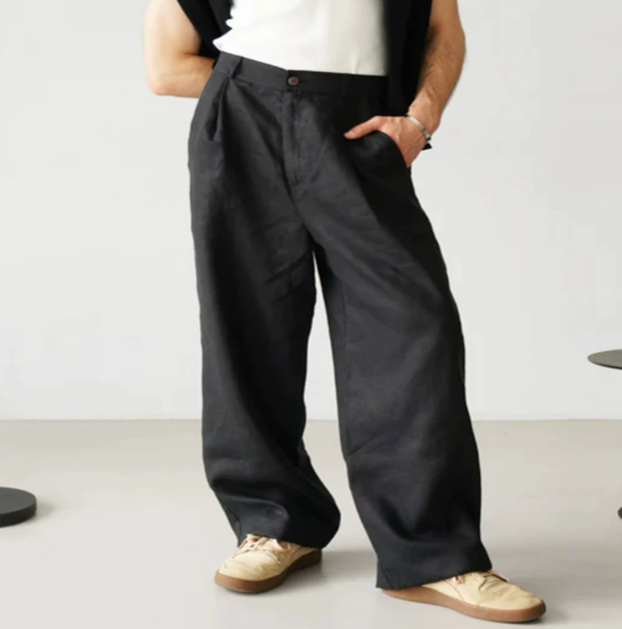 Men's Casual Cotton Pants Relaxed Fit - VogeLuxe