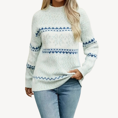 VogeLuxe | Women’s Snowflake Knitted Sweater