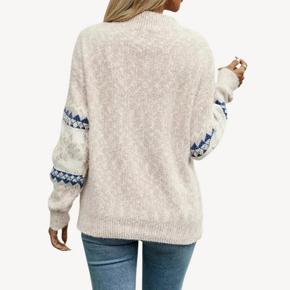 VogeLuxe | Women’s Snowflake Knitted Sweater