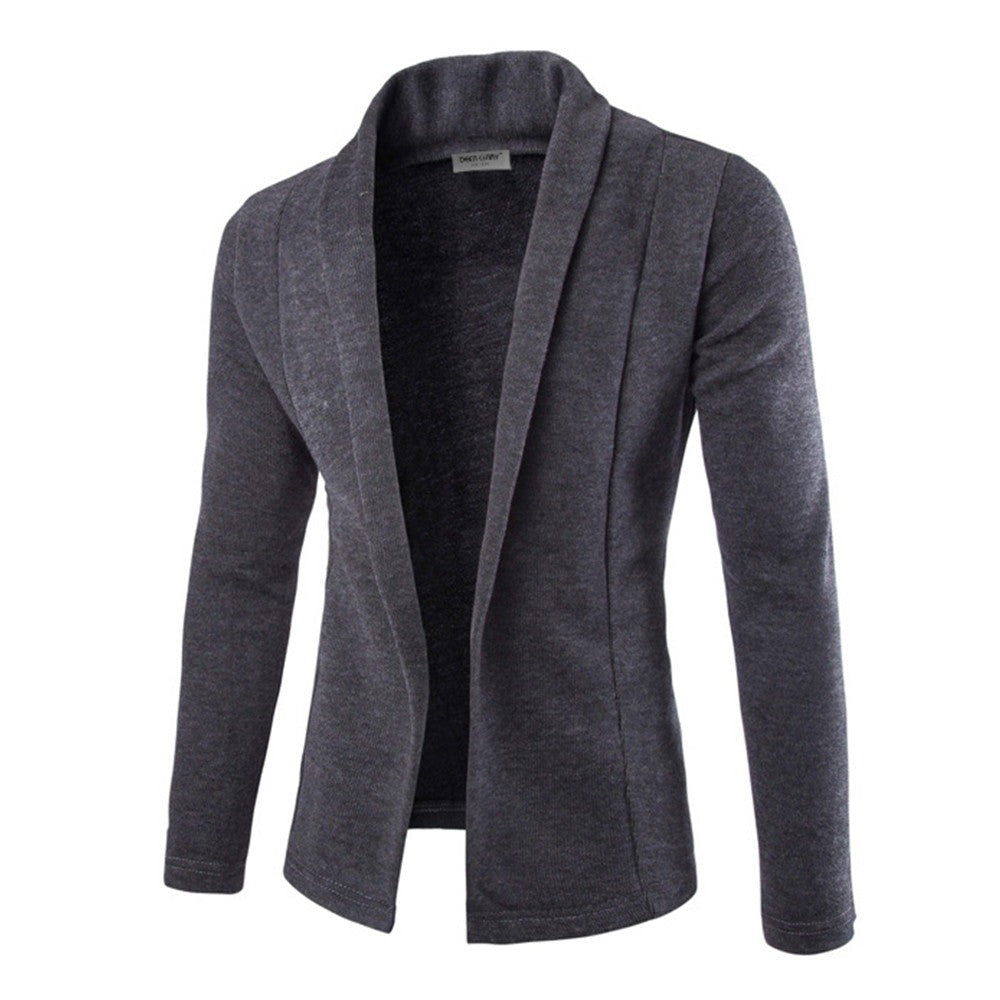 Casual Men's Open Front Sweater - VogeLuxe