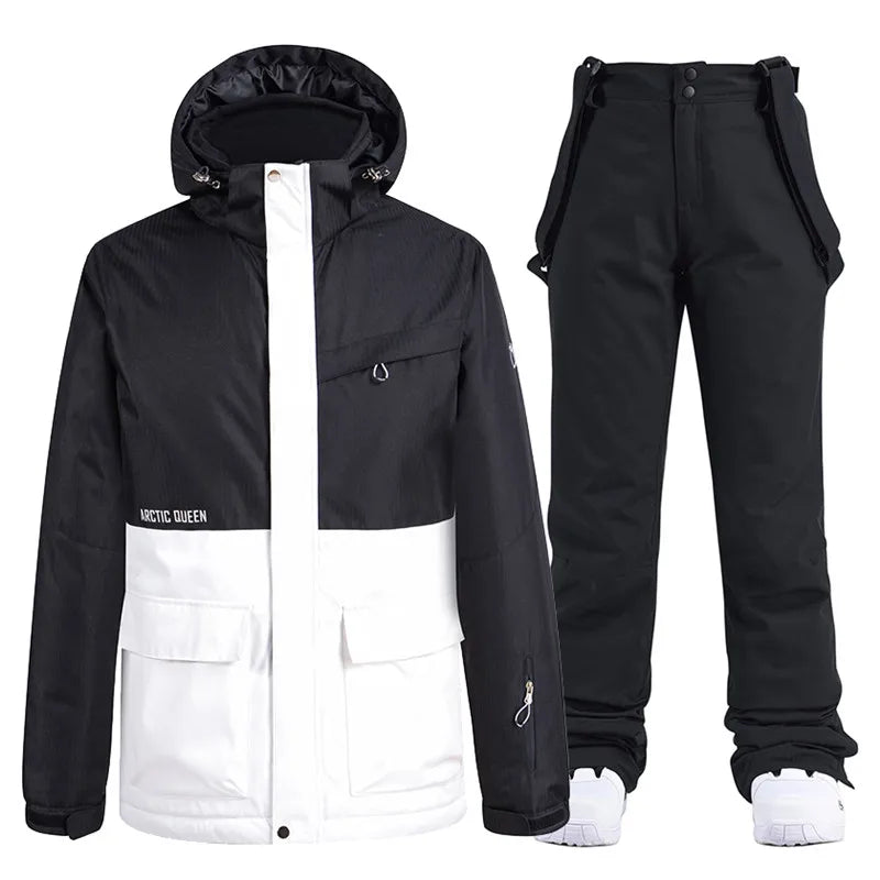 Warm Waterproof Ski Snowsuit for Men and Women