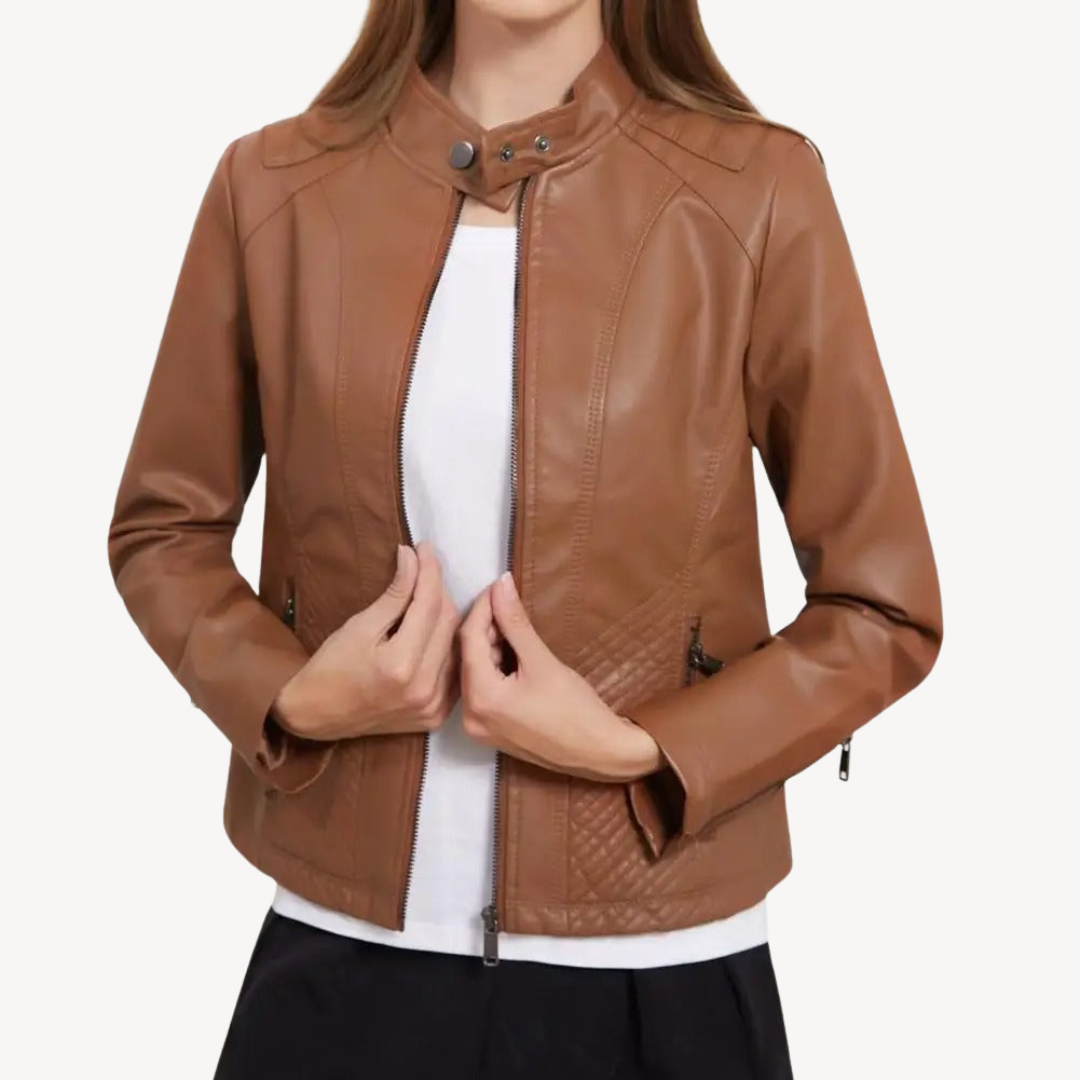 Faux Leather Jacket for Women