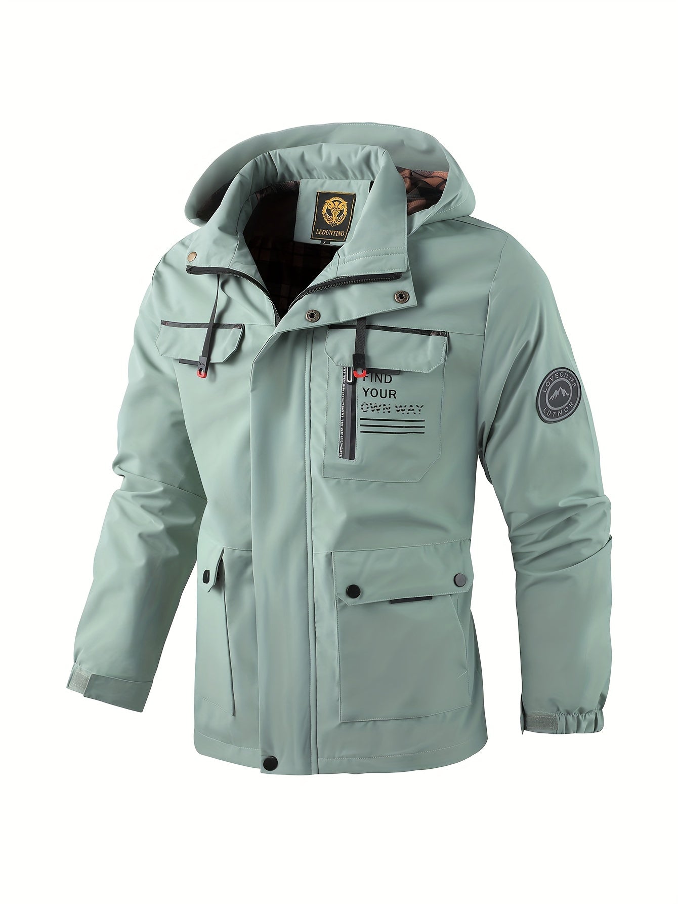 Waterproof Men's Hooded Work Jacket - VogeLuxe