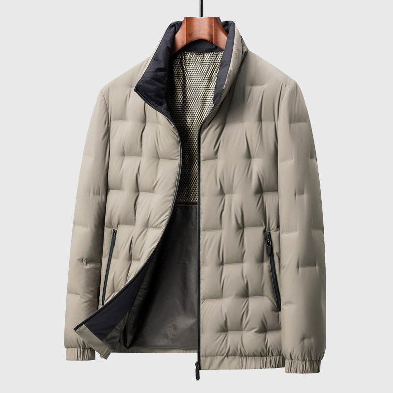 Slim Fit Puffer Coat for Men - VogeLuxe