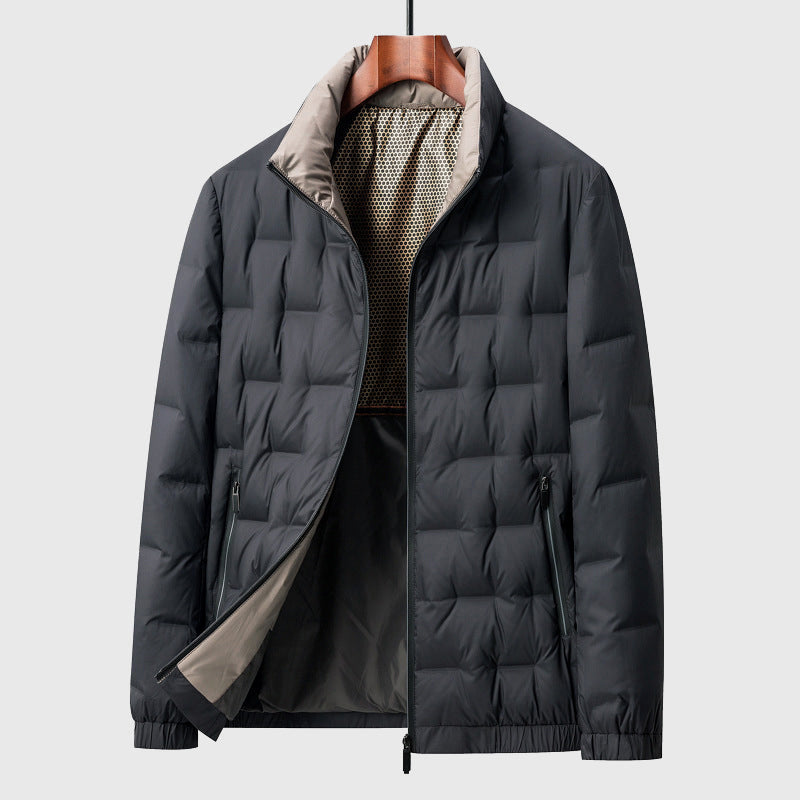Slim Fit Puffer Coat for Men