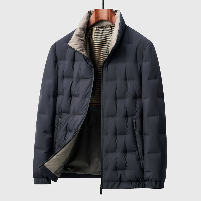 Slim Fit Puffer Coat for Men