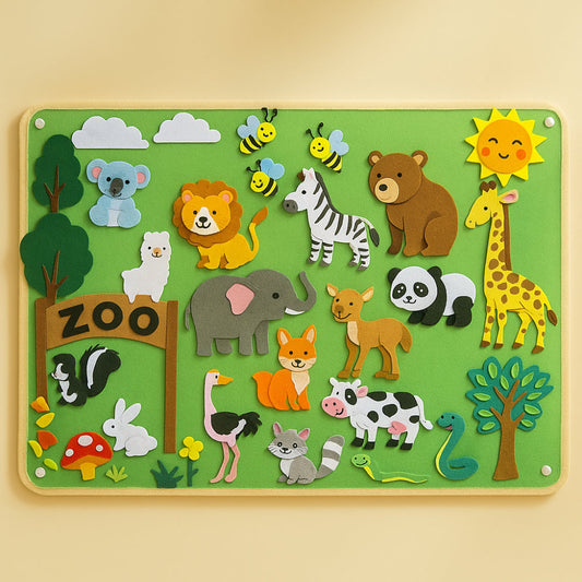 Colorful Educational Kids Felt Learning Board - VogeLuxe