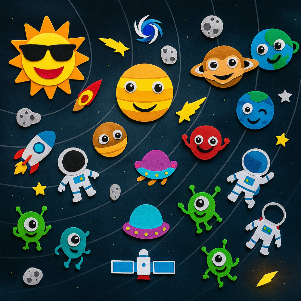 Colorful Educational Kids Felt Learning Board