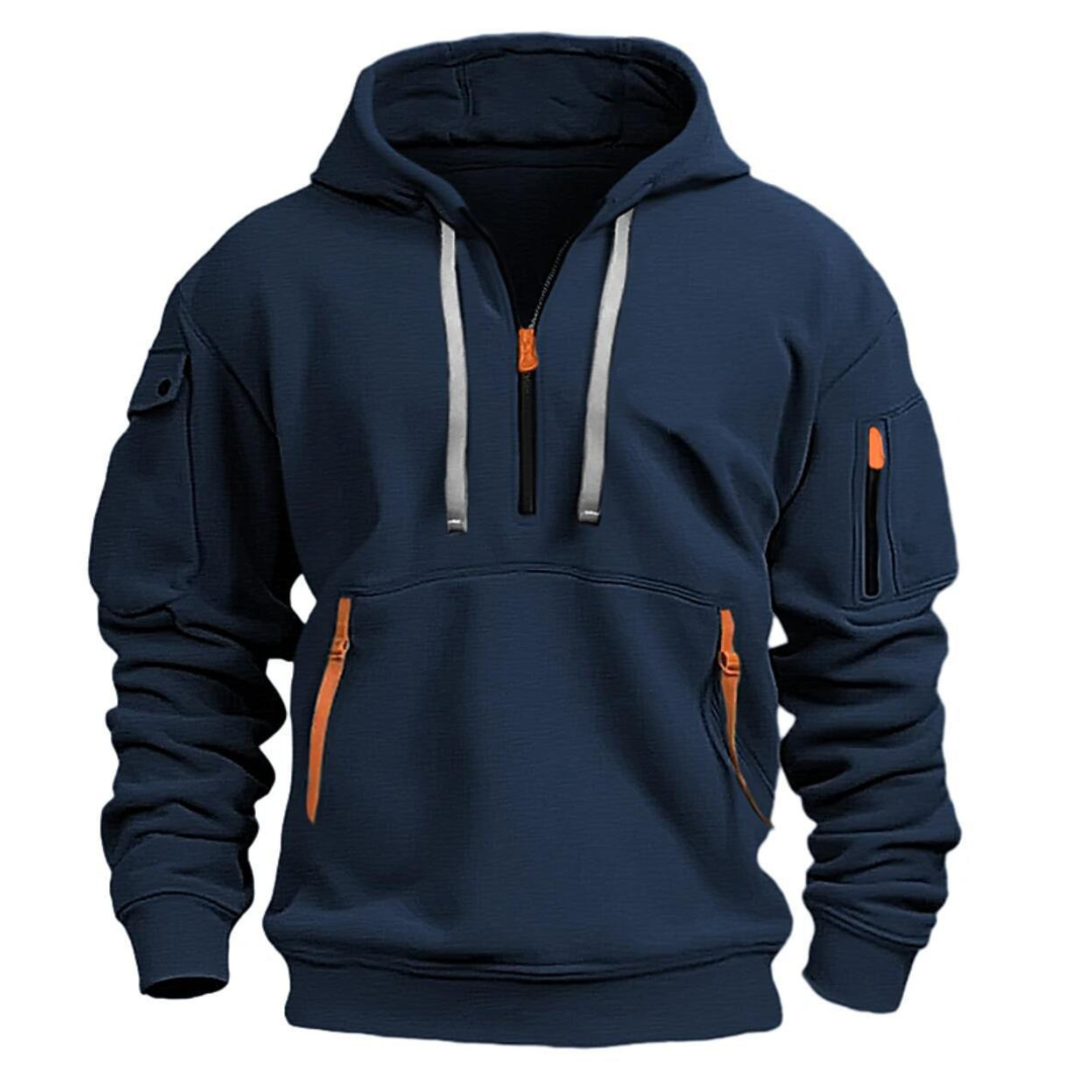 Men's Casual Water Resistant Hooded Jacket - VogeLuxe