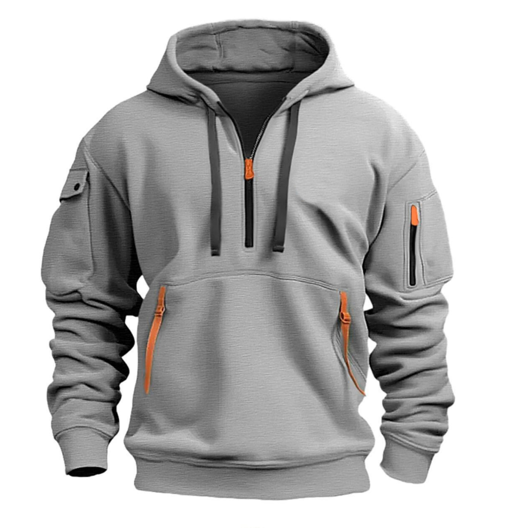 Men's Casual Water Resistant Hooded Jacket