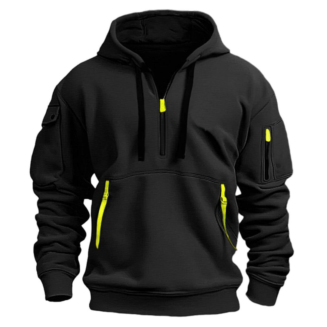 Men's Casual Water Resistant Hooded Jacket