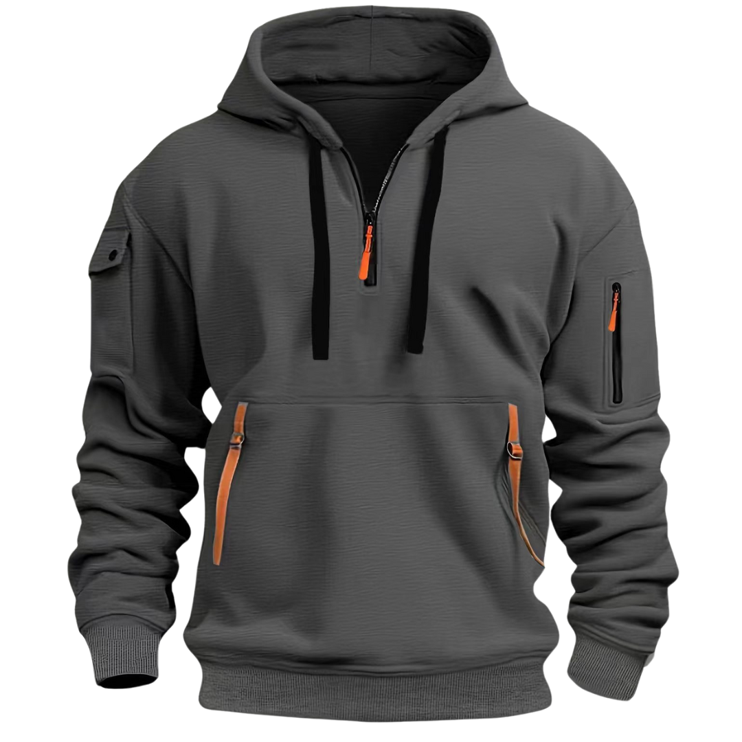 Men's Casual Water Resistant Hooded Jacket