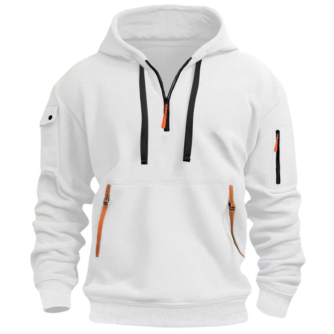Men's Casual Water Resistant Hooded Jacket