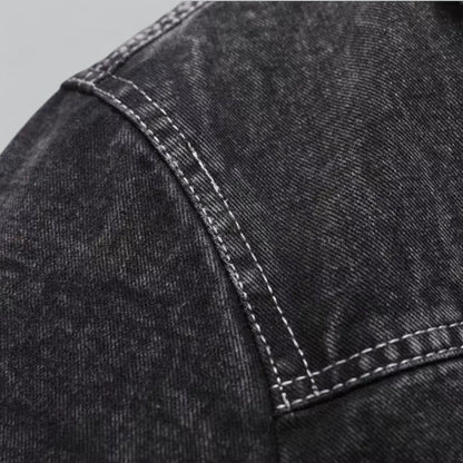 Fleece-Lined Men's Denim Jacket