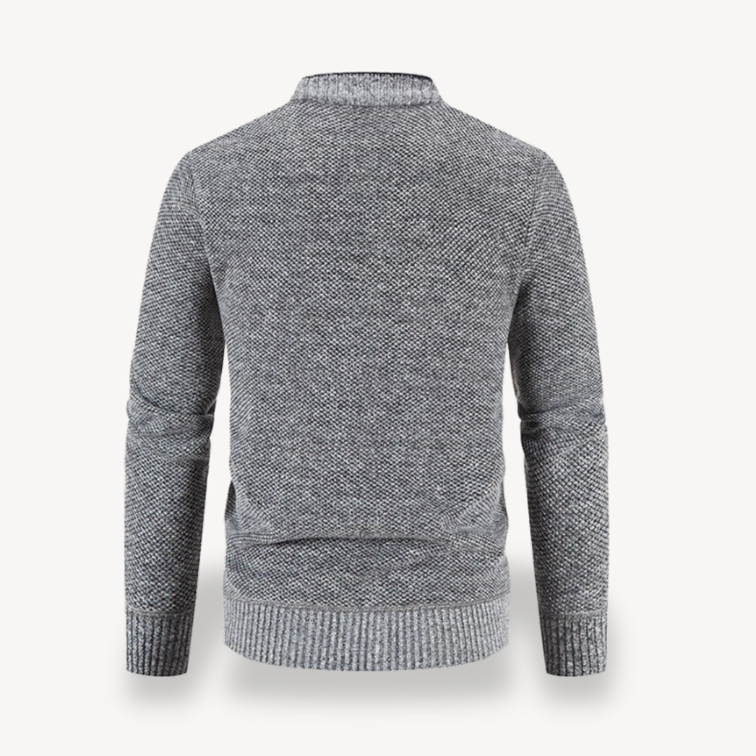 Fleece Lined Button Cardigan Jacket Men